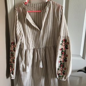 Dress 3/4 sleeve mid thigh length